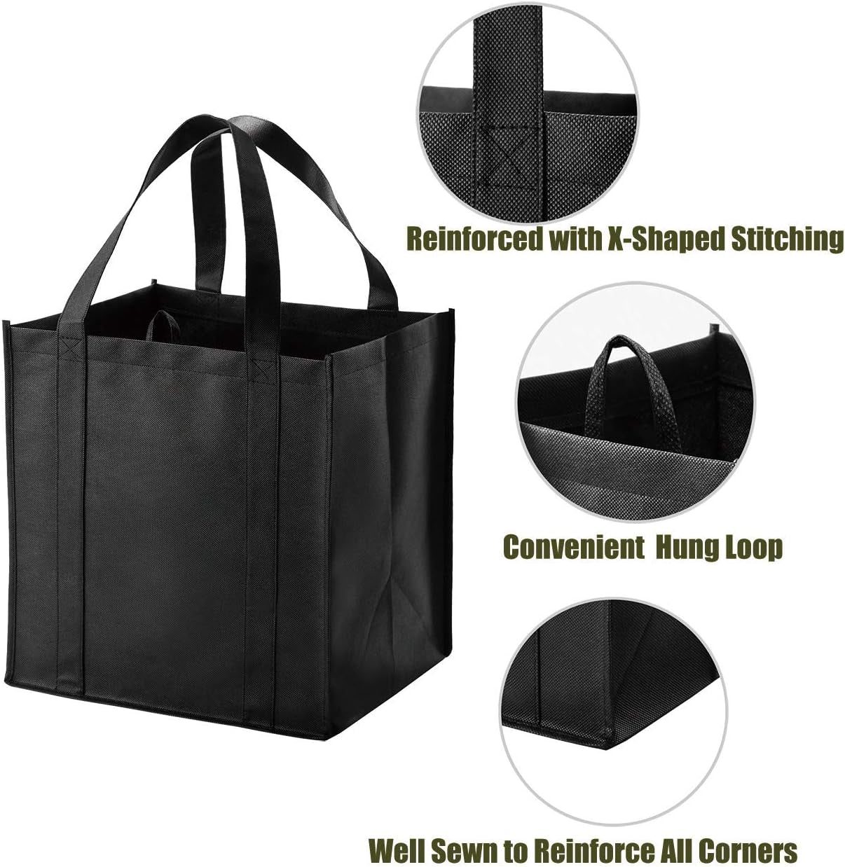 10-pack-reusable-reinforced-handle-grocery-bags-heavy-duty-large-shopping-totes-with-thick-plastic-bottom-can-hold-40-lbs