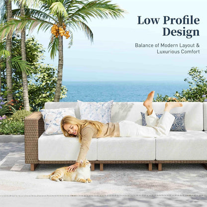 7 Pieces Patio Furniture Set with 10" Thick Cushions6