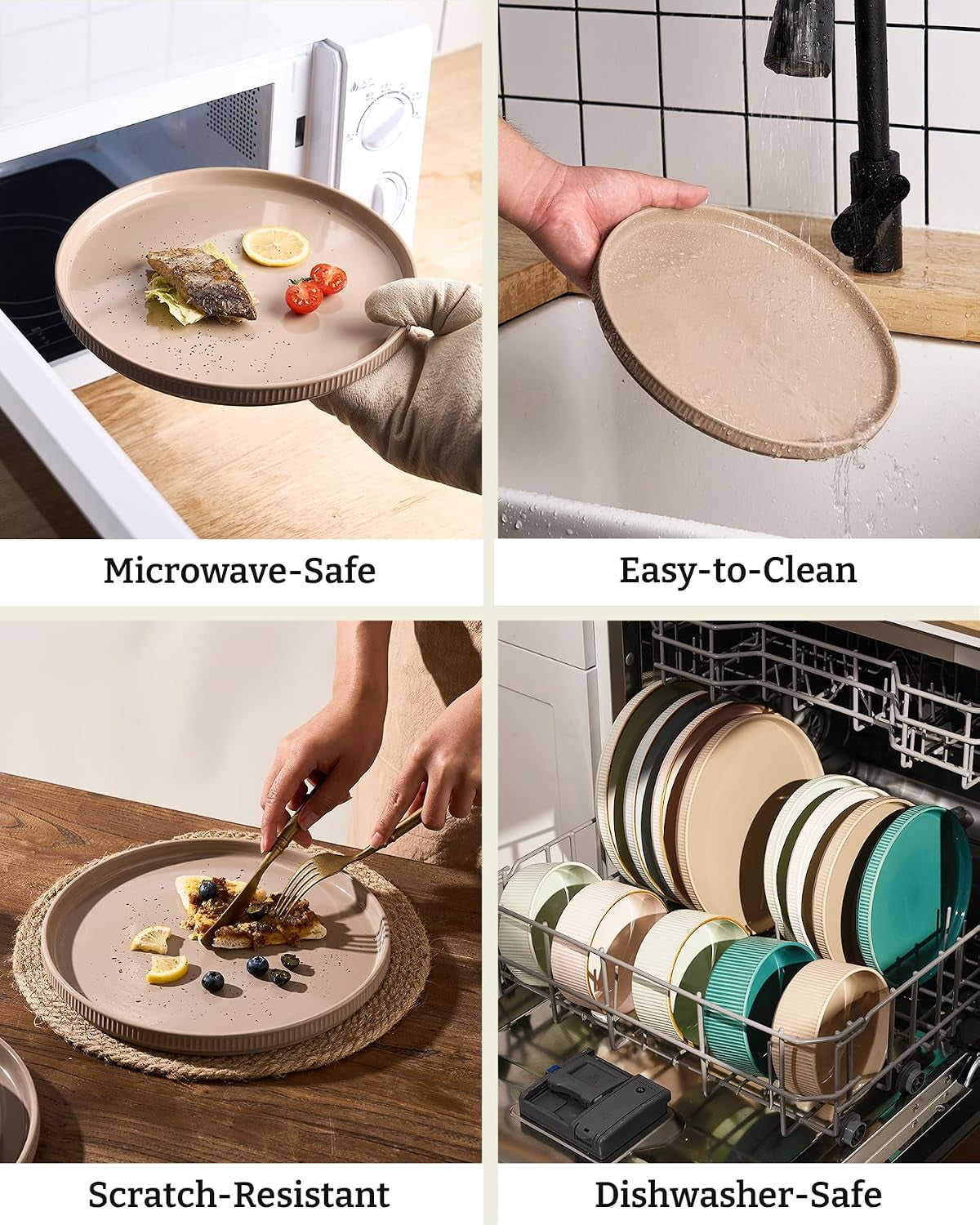 ceramic-plates-and-bowls-set-dinnerware-sets-ribbed-dishes-for-4