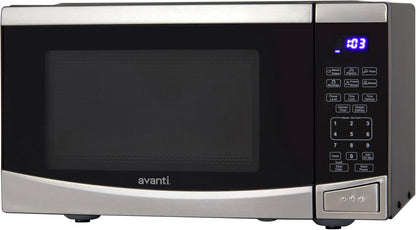 Microwave Oven 900-Watts Compact with 10 Power Levels and 6 Pre Cooking Settings, Speed Defrost, Electronic Control Panel and Glass Turntable, 0.9-Cu.Ft., Stainless Steel5