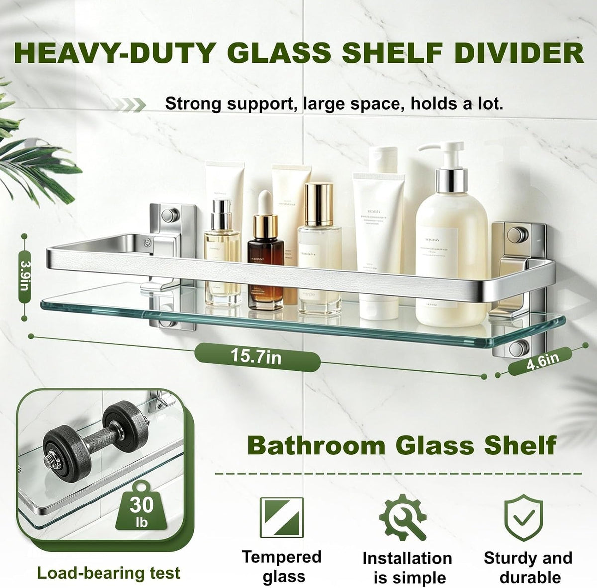 bathroom-glass-shelf-15-7-silver-wall-mounted-floating-metal-storage-rack