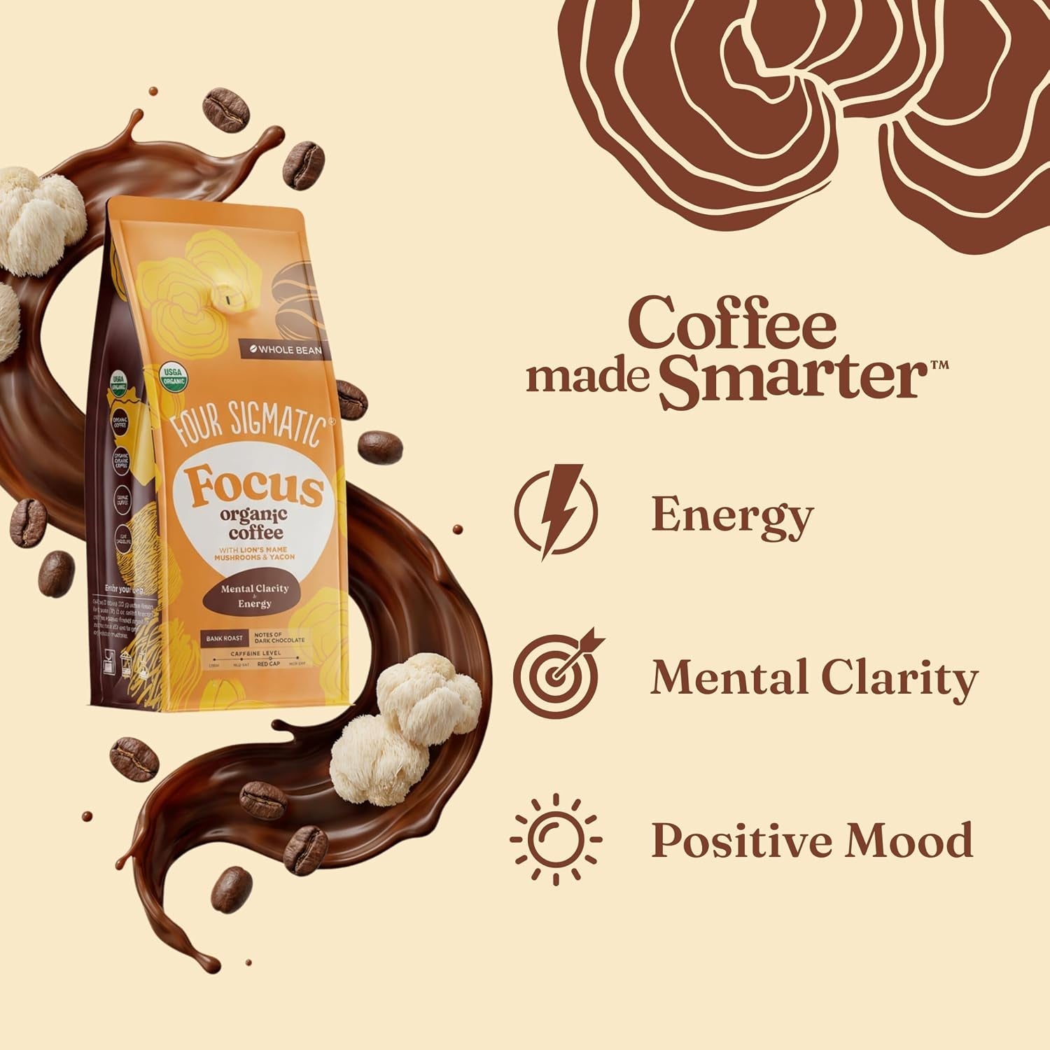 four-sigmatic-dark-roast-organic-whole-bean-coffee-gourmet-nootropic-mushroom-coffee-beans-with-lions-mane-chaga-mushrooms-for-enhanced-brain-function-and-immune-support-12oz