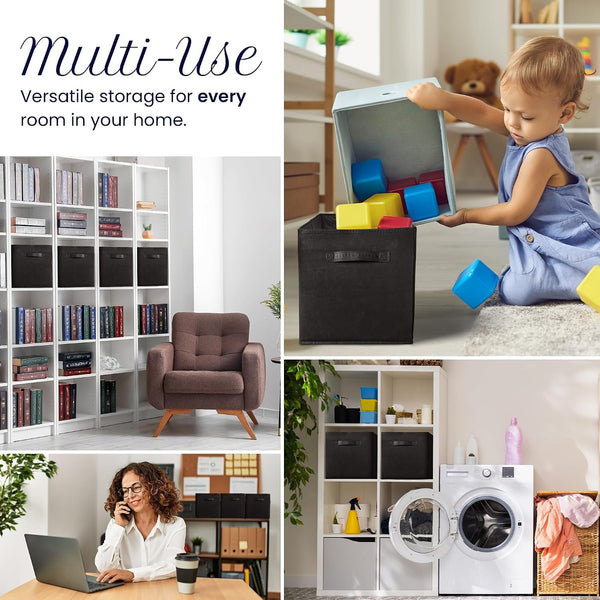 11 Inch Cube Storage Bins (4 Pack) | Cube Organizer Bins6