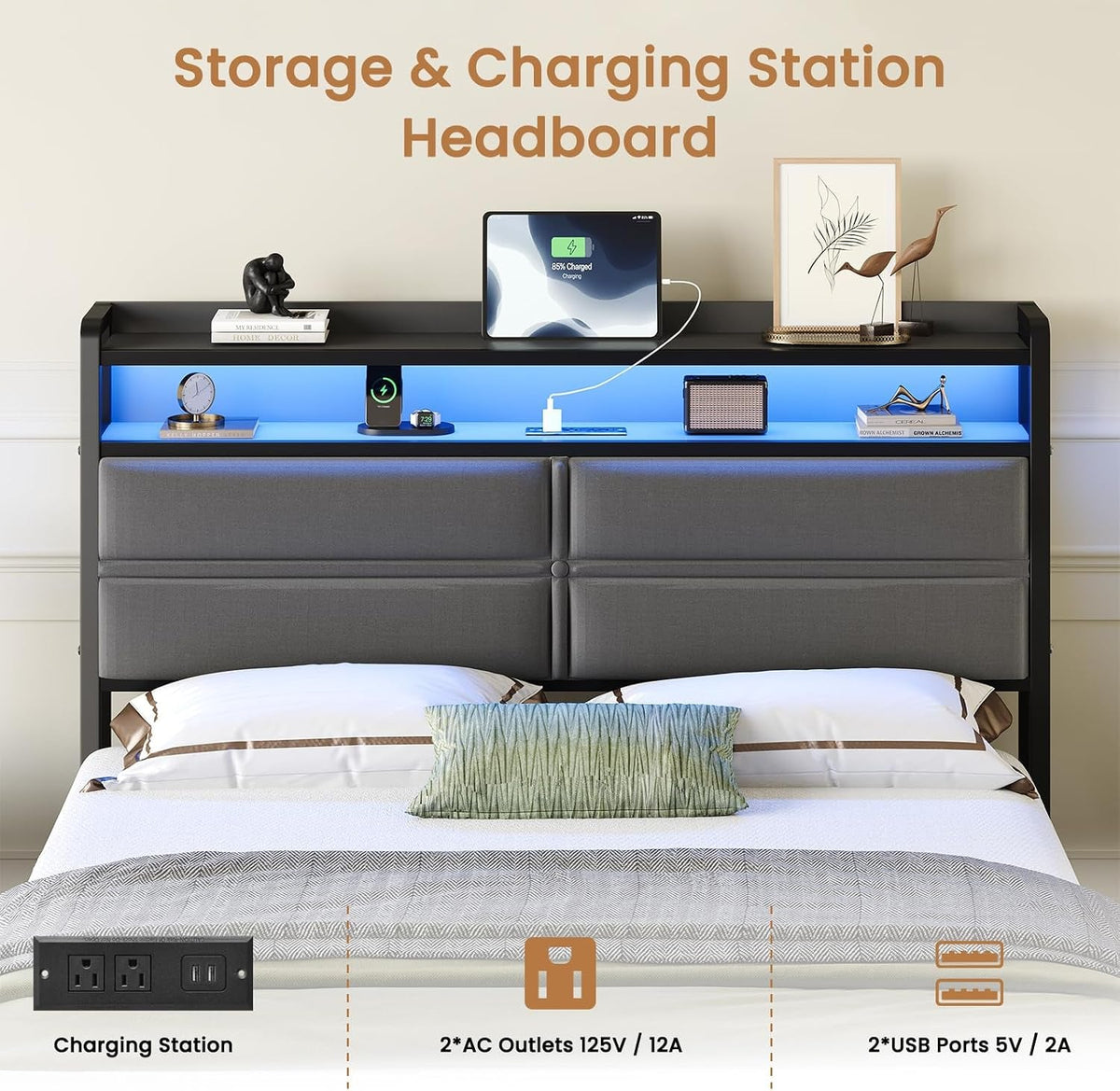 queen-bed-frame-with-led-lights-and-charging-station-dark-grey