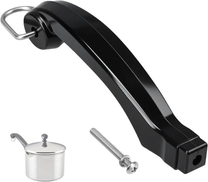 P08-031 Saucepan Handle Replacement (Short) Fits for Farberware 1, 1.5, 2 and 2.5 Quart Pan, Pots and Cookware | Durable Pot Replacement Parts | Saucepan Handles for Kitchen Cooking with Screw1