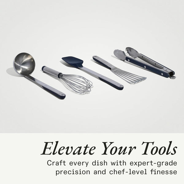 Made in Cookware - Stainless Steel Kitchen Utensil 5-Piece Set - Ladle, Tongs, Whisk, Spoonula, Fish Turner6