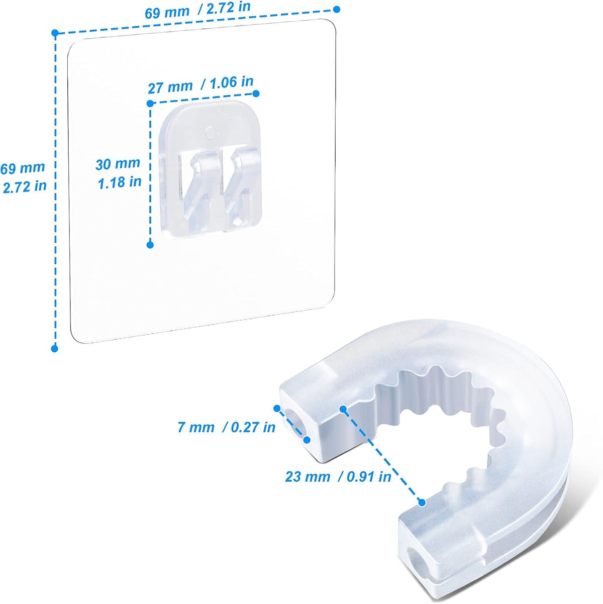 bathroom-shower-caddy-connector-with-2pcs-adhesive-sticker