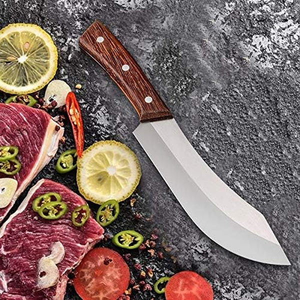 Meat Cleaver Knife, Kitchen Knife Stainless Steel Slaughter Carving Boning Slicing Knives Utility Knives Slicing Fruit Knife Cleaver Kitchen Tools5