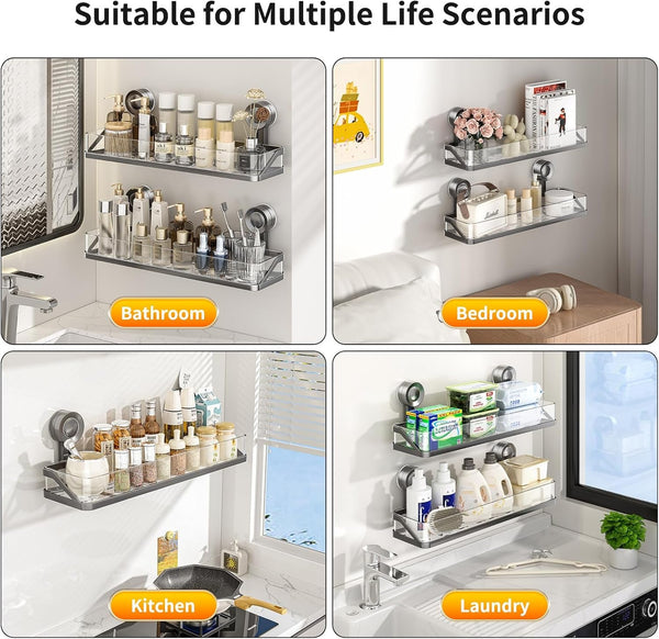 Shower Caddy Suction Cup, Bathroom Organizer Shelf6
