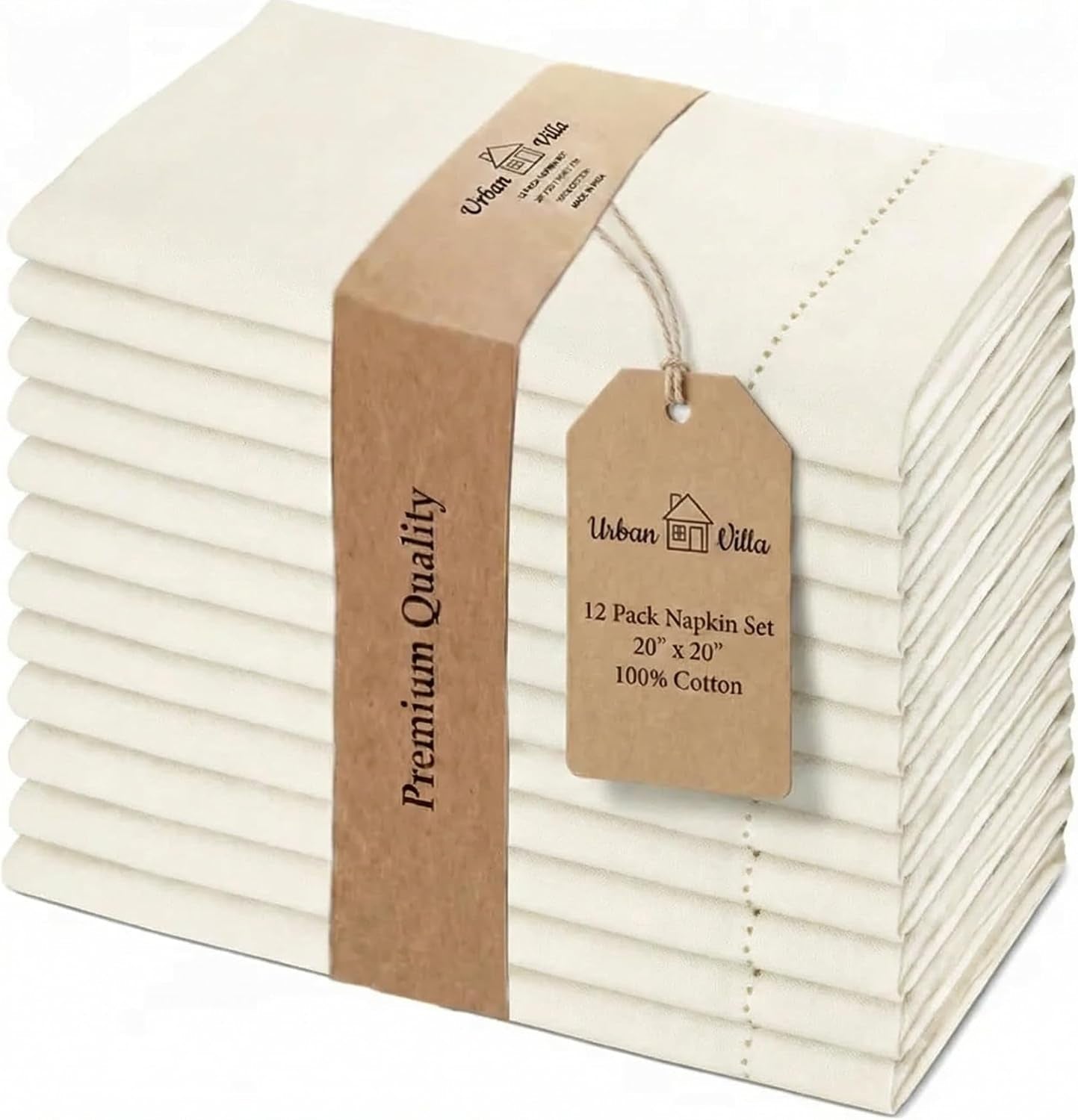 cloth-napkins-ivory-hemstitch-dinner-napkins-set-of-12-20x20-100-cotton-absorbent-washable-durable-reusable-ideal-for-hotel-collection-farmhouse-parties-restaurant-lunch-dinner-napkins