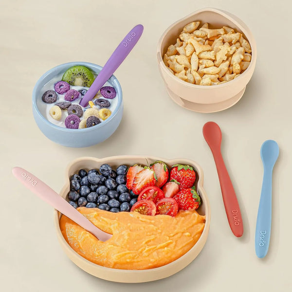8 Pcs Silicone Baby Spoons Infant Utensils for First Stage Feeding | Soft Chewable Tips Soothe Gums, Bendable Handle for Self-Feeding, Ideal for Led Weaning, Bpa-Free, Dishwasher & Boil-Safe7