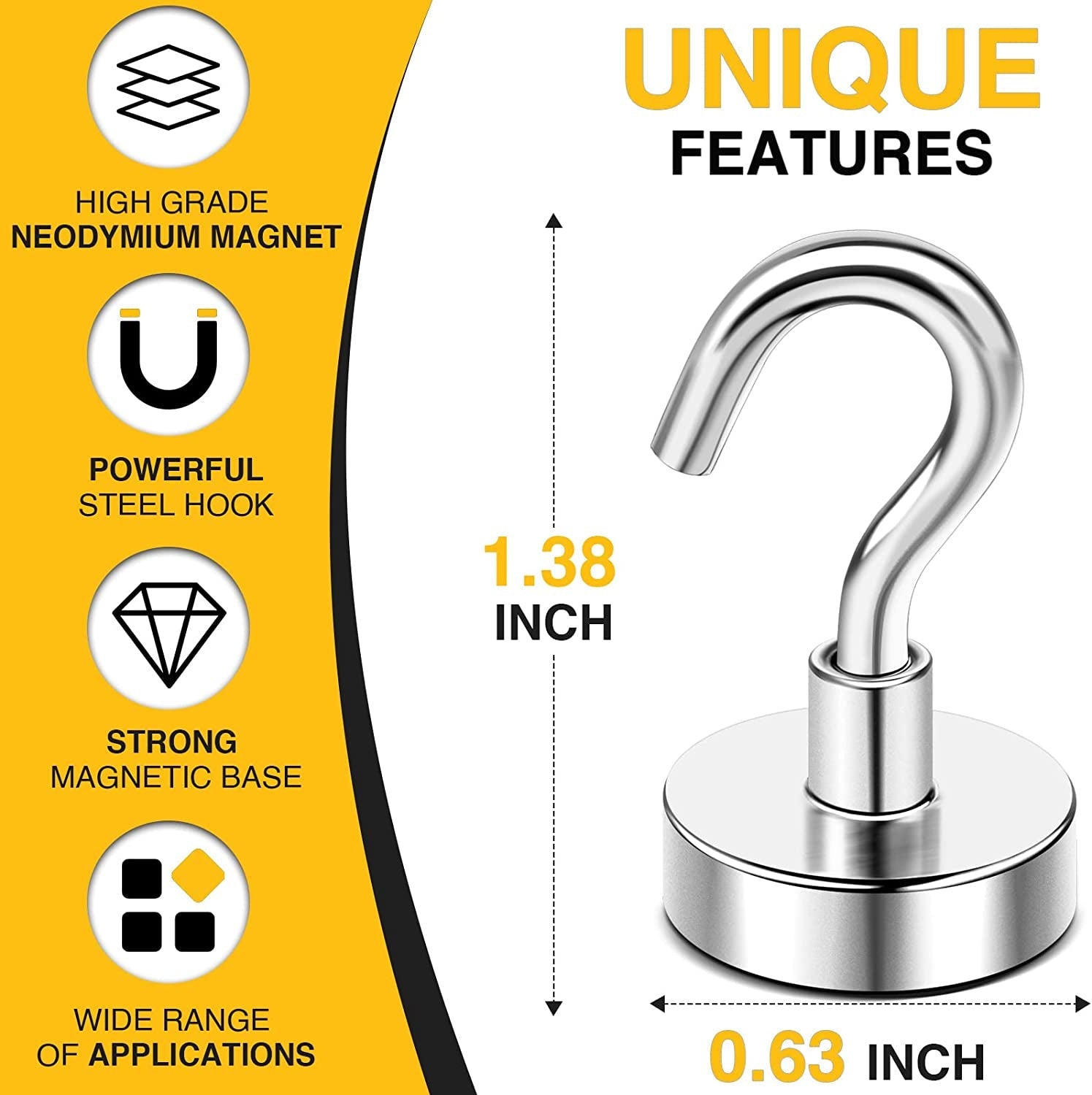 magnetic-hooks-30lbs-6pcs-cruise-cabin-essentials-heavy-duty-n52-strong-neodymium-rare-earth-magnets-for-kitchen-classroom-beach-cruise-cabins-refrigerator-hanging-key-clothes-wall-hat