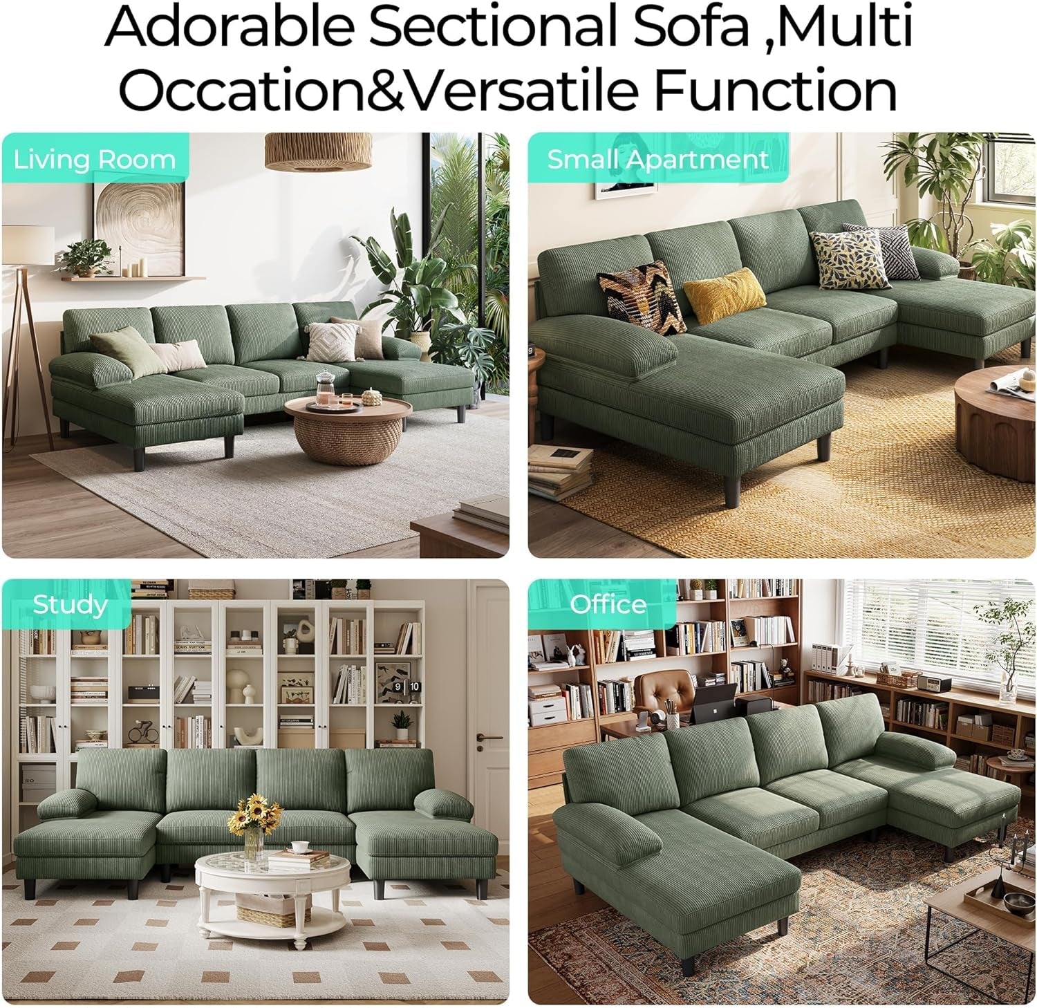 sectional-couch-105-w-corduroy-u-shaped-sofa-with-sleepable-armrests-4-seat-couch-with-double-chaises-deep-sofa-for-living-room-green
