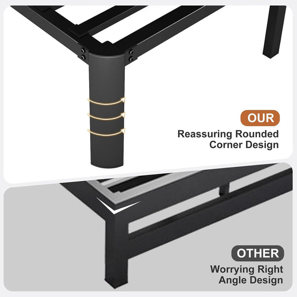 14 Inch Queen Size Heavy Duty Metal Platform Bed Frame6