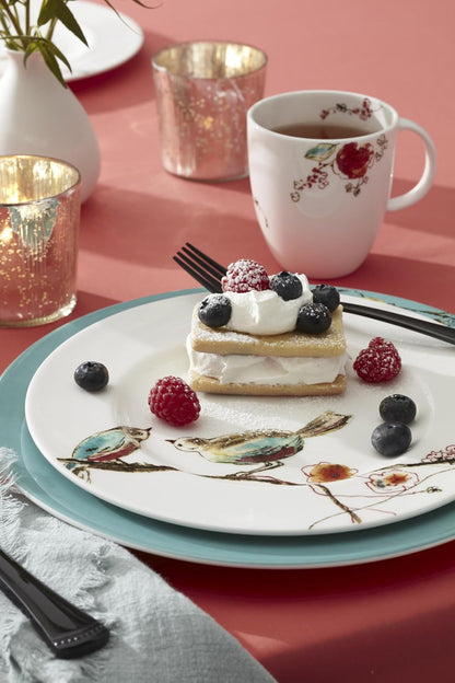 Chirp Porcelain 12-Piece Dinnerware Set for 49