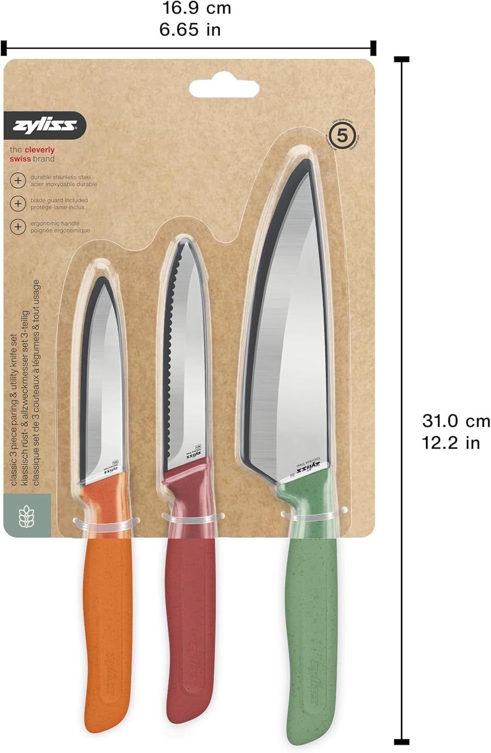 classic-3-piece-knife-set-sharp-stainless-steel-non-slip-soft-grip-handles-3-x-professional-kitchen-knives-with-protection-covers-dishwasher-safe