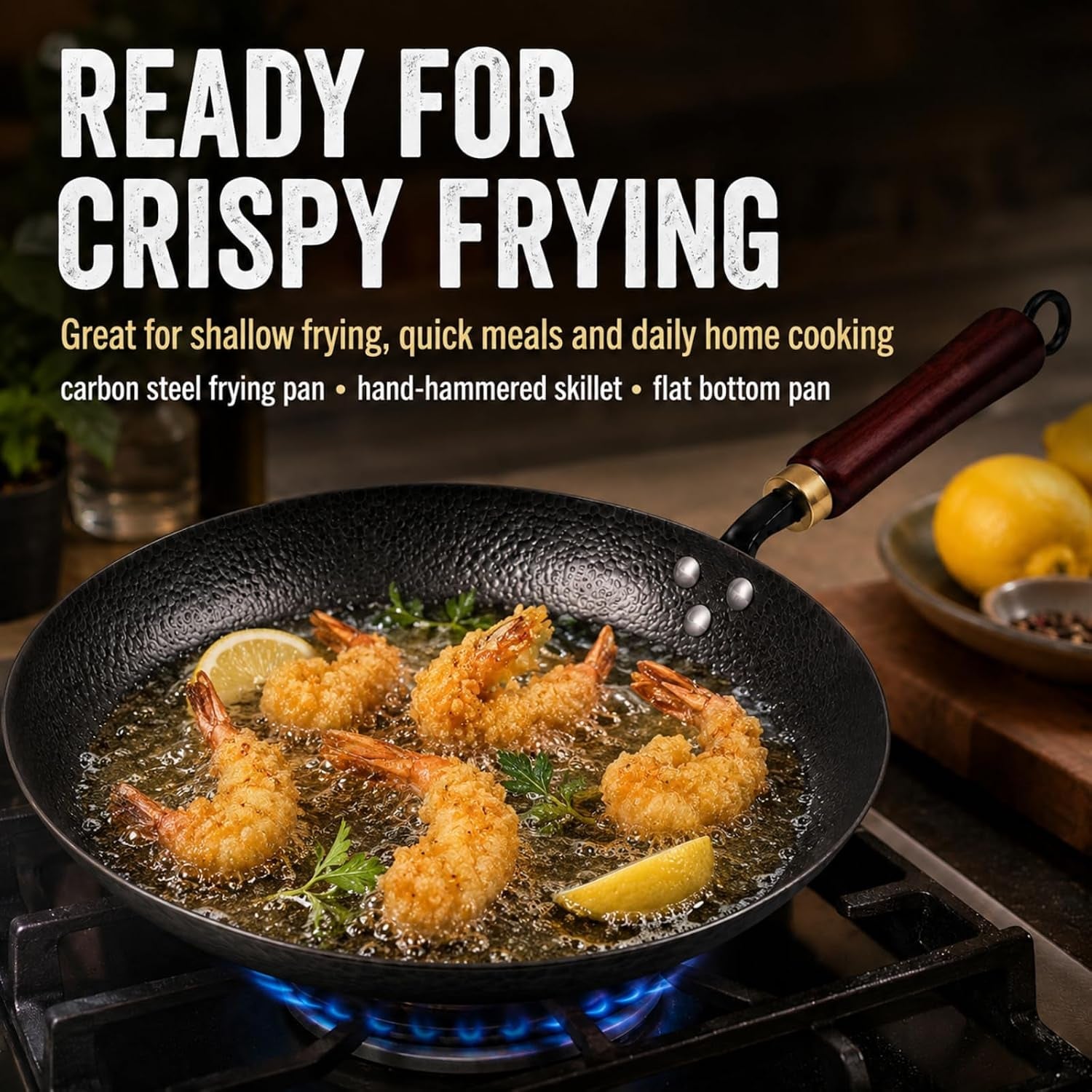 10-5-hand-hammered-carbon-steel-skillet-for-searing-uncoated-surface-removable-handle-for-oven-use-smoother-food-release-with-seasoning-and-compatibility-with-all-stovetops