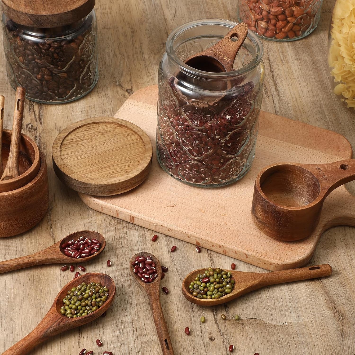 10-piece-wooden-measuring-cups-and-spoons-set-handcrafted-acacia-wooden-measuring-cups-solid-acacia-wood-laser-engraved-wood-rustic-kitchen-accessories-for-baking-cooking