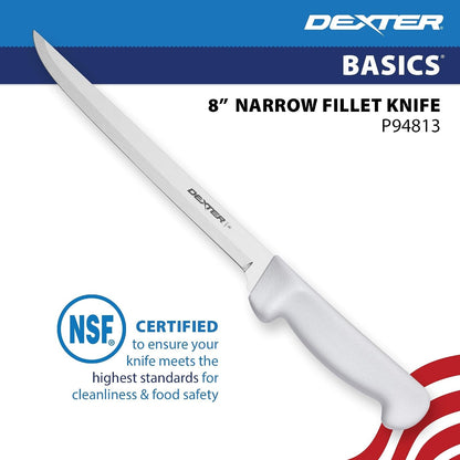 P94813 Narrow Fillet Knife, 8-Inch, White2