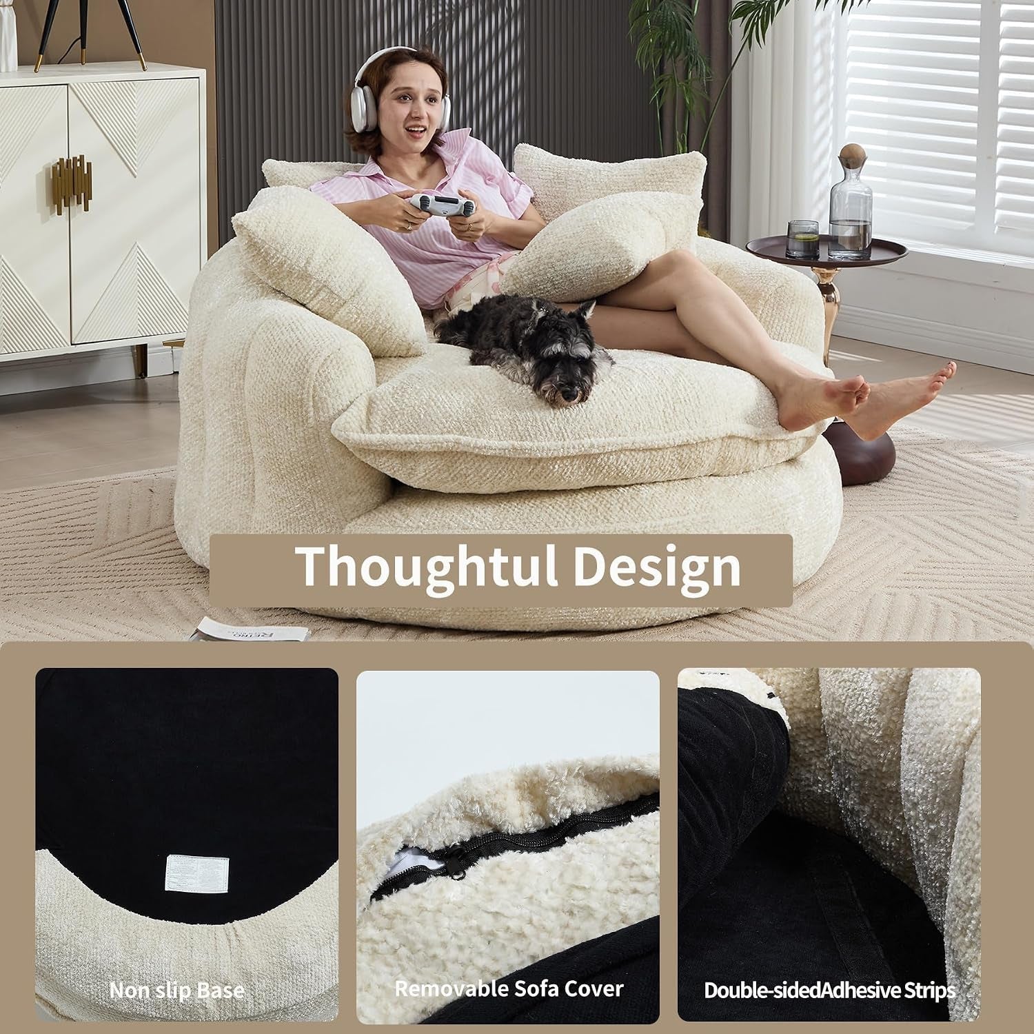 oversized-chenille-round-sofa-fluffy-reading-chair-for-living-room