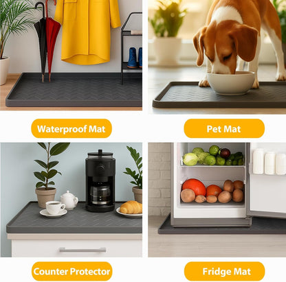 under Sink Mats for Kitchen Waterproof 34" X 22", Cabinet Liner6