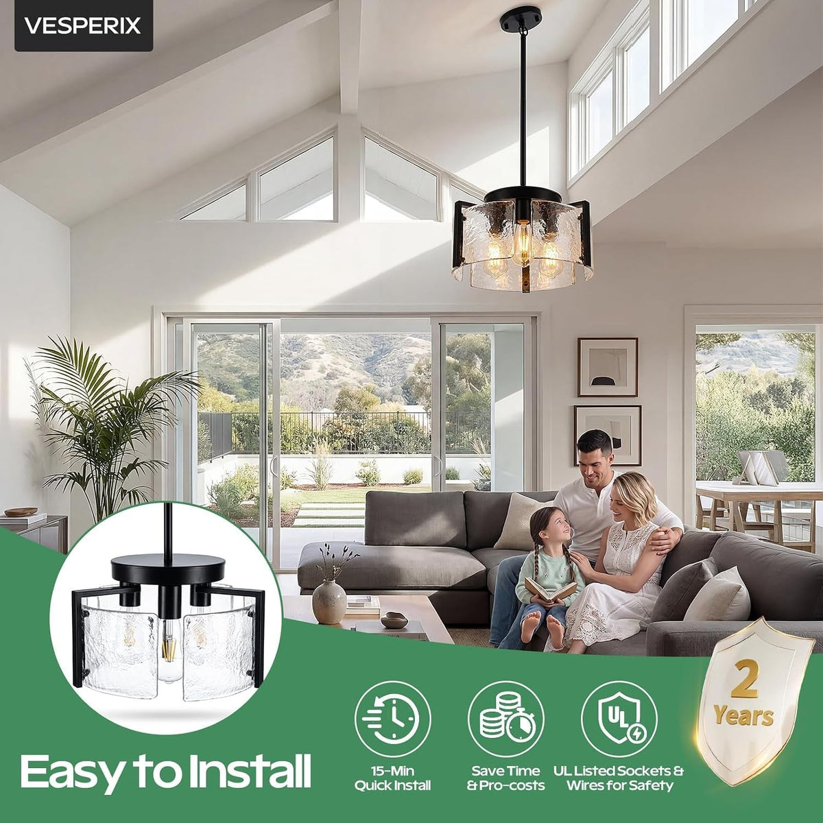 black-chandeliers-for-dining-room-14-inch-3-light-2-in-1-convertible-pendant-and-flush-mount-with-drum-textured-glass-modern-farmhouse-light-fixture-for-kitchen-island-entryway-foyer-living-room