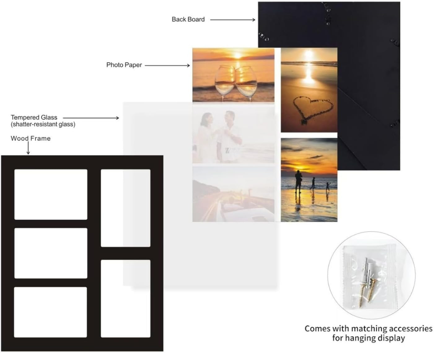 4x6-5-opening-collage-picture-frame-black-wood