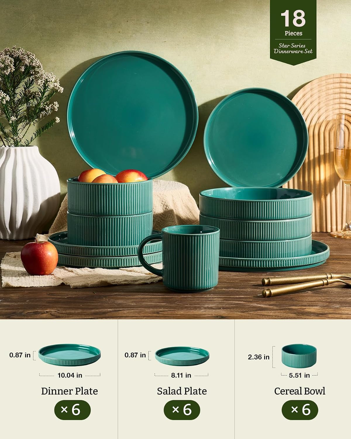 stoneware-dishes-dinnerware-sets-for-6-ribbed-plates-and-bowls