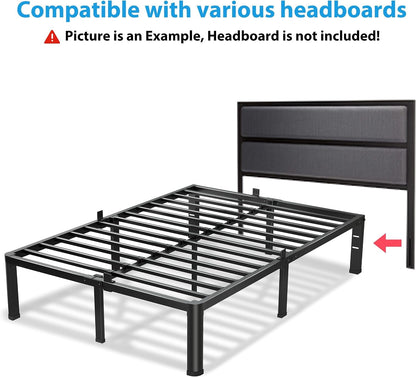 18 Inch King Bed Frame with round Corners No Box Spring Needed7