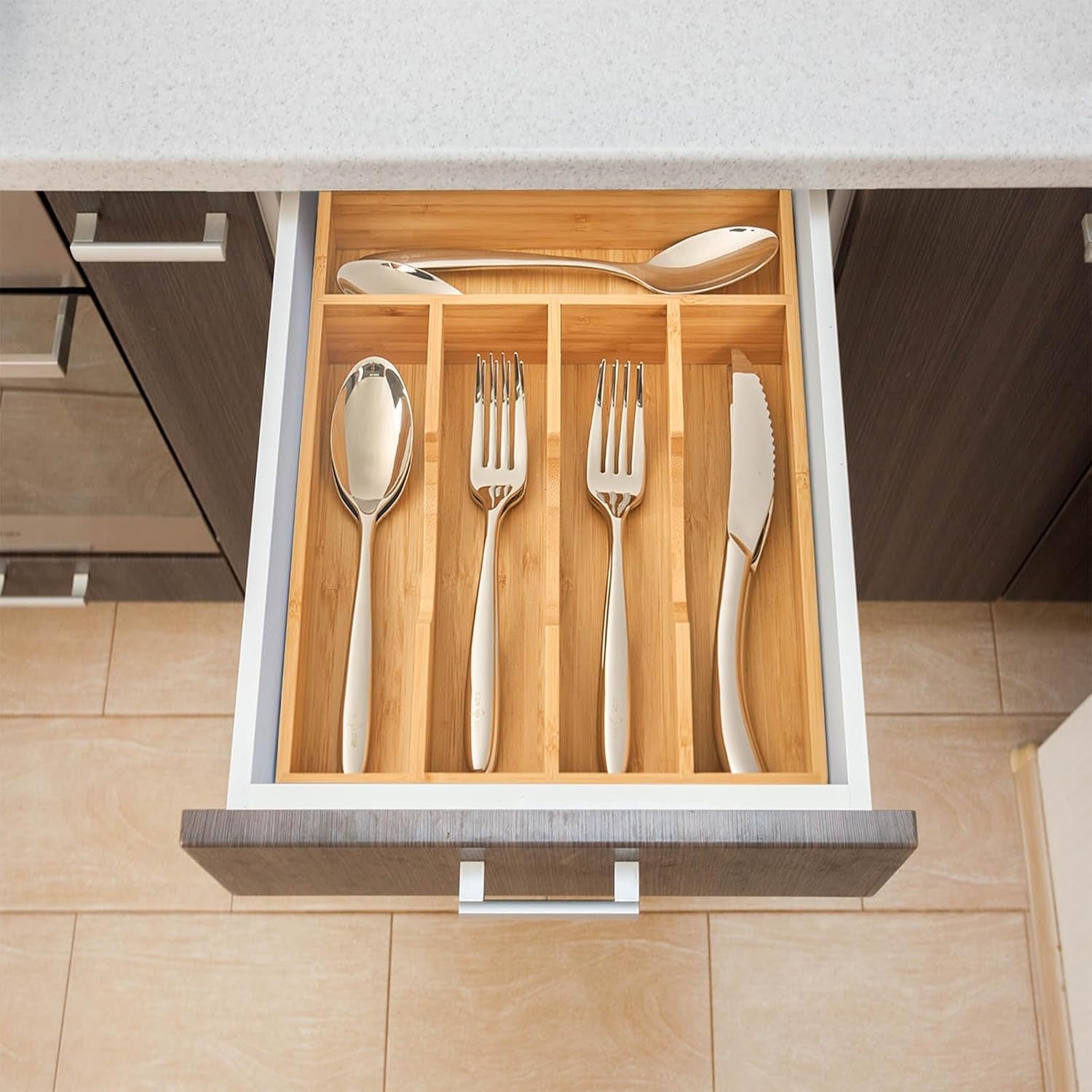 bamboo-kitchen-drawer-organizer-9-inch-silverware-utensils-tray-holder-for-small-drawer-wood-caddy-for-flatware-cutlery-knives