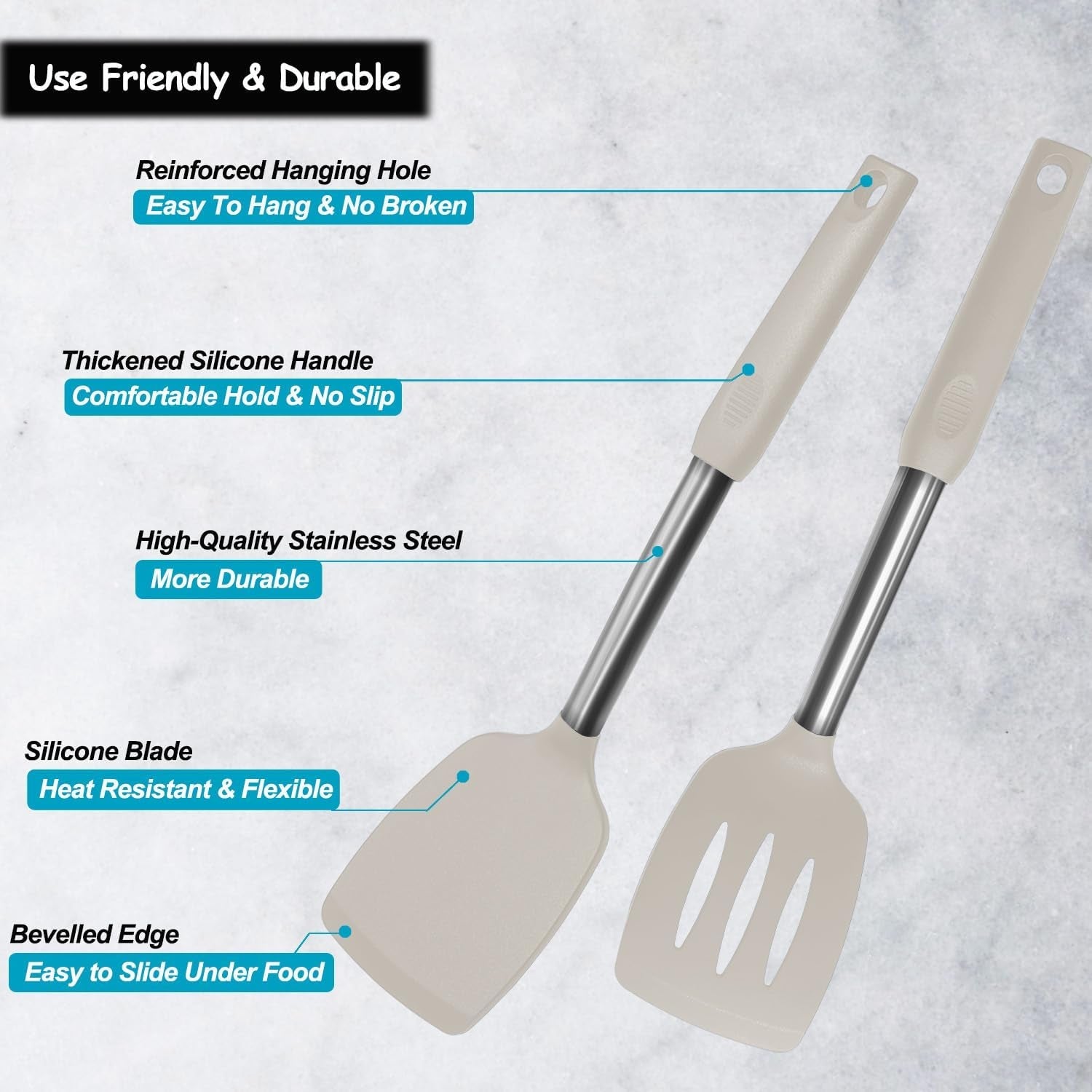 silicone-spatula-and-cooking-spoon-5-pack-non-stick-cooking-utensils-for-kitchen-heat-resistant-solid-slotted-spoons-and-spatulas-stainless-steel-handle-coated-with-silicone-khaki