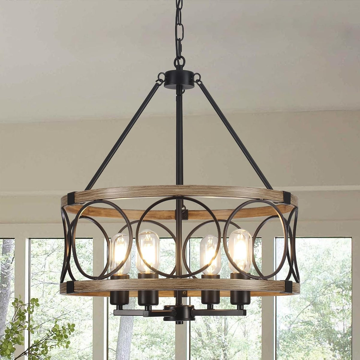 4-light-farmhouse-chandelier-rustic-faux-wood-chandeliers-dining-room-light-fixture-round-pendant-light-hanging-kitchen-island-light-for-living-room-entryway-foyer-black-wood-grain