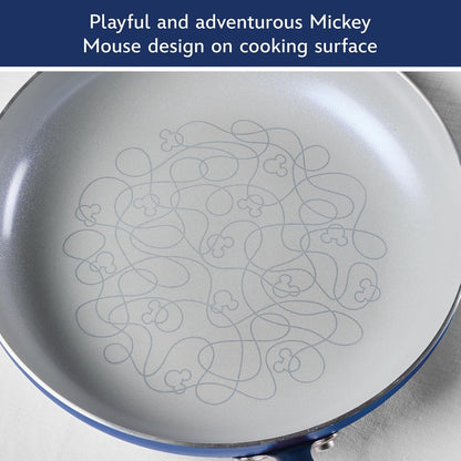 Disney Bon Voyage Ceramic Nonstick Pots and Pans Set with Baking Sheet/Cookie Pan and Disney Home Kitchen Tools, 8 Piece Non Stick Cookware Set - Blue6