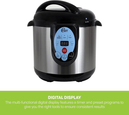 CAREY DPC-9SS Smart Electric Pressure Cooker and Canner, Stainless Steel, 9.5 Qt5