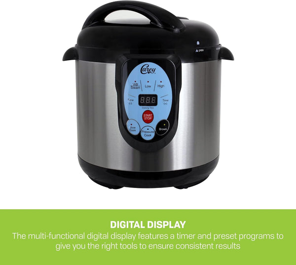 CAREY DPC-9SS Smart Electric Pressure Cooker and Canner, Stainless Steel, 9.5 Qt5
