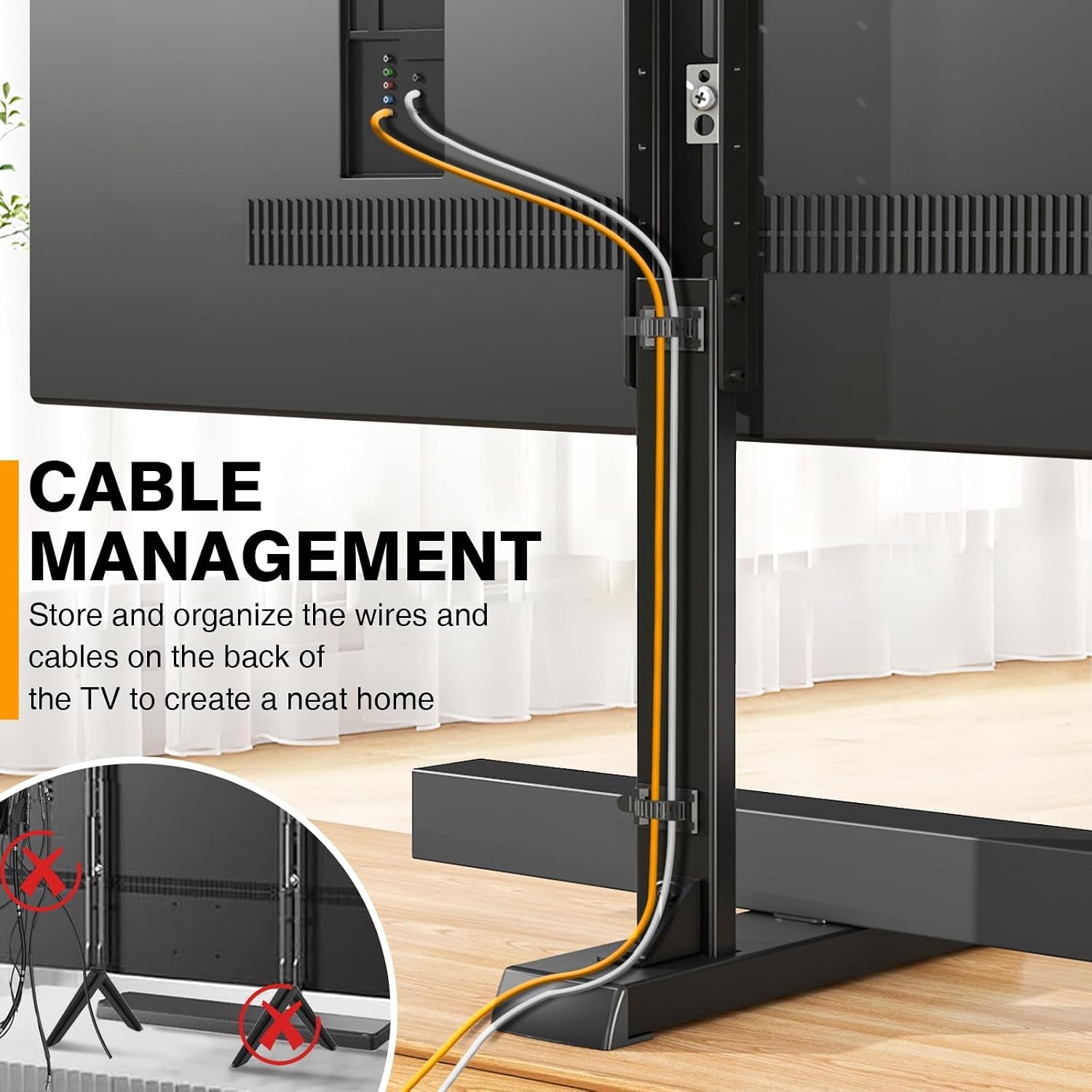 universal-tv-legs-table-top-tv-stand-base-with-height-adjustable-for-most-37-90-inch-tvs-holds-up-to-150lbs-with-cable-management-max-vesa-800x600mm-black