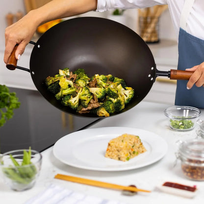 Joyce Chen Classic Series 14-Inch Preseasoned Carbon Steel Wok10