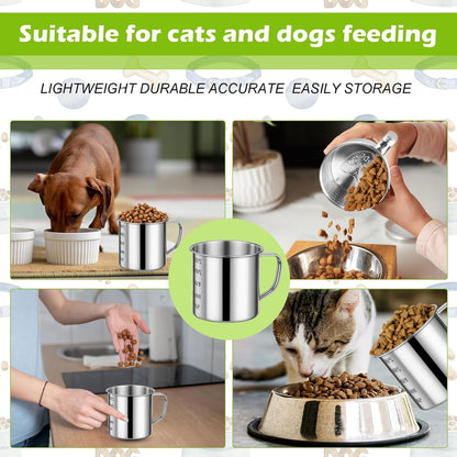 1 Cup Dog Food Scoop,Dog Food Measuring Cup with Handle and Measurements,Pet Food Measuring Scoop for Cats, Dogs5