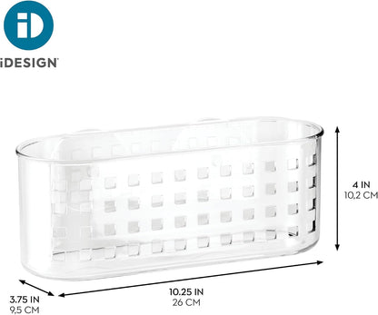Hanging Suction Shower Caddy Basket, Clear4