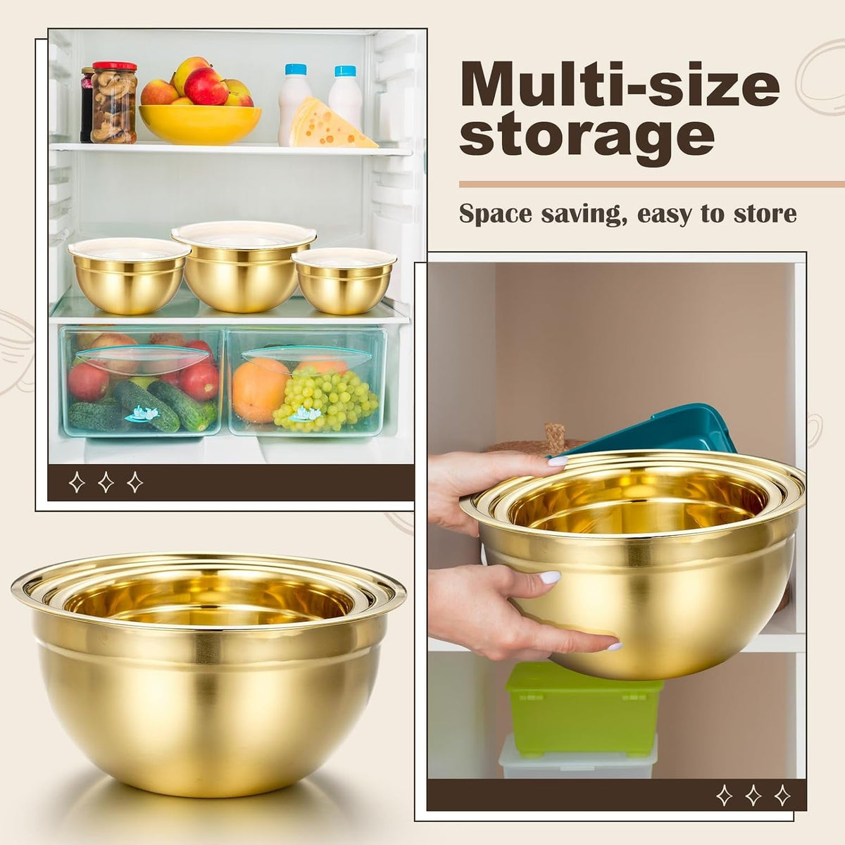 7-pcs-gold-kitchen-accessories-includes-stainless-steel-colander-with-handles-3-gold-mixing-bowls-with-airtight-lids-and-3-fine-mesh-strainer-colander-4-qt-mixing-bowls-1-1-5-2-qt