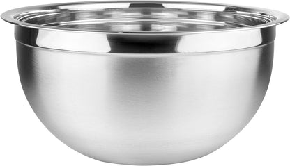 Heavy Duty Professional Stainless Steel Mixing Bowl – Commercial Grade Deep Prep & Serving Bowl for Baking, Cooking, Dough Mixing & Food Prep, Dishwasher Safe, 10 Quarts1