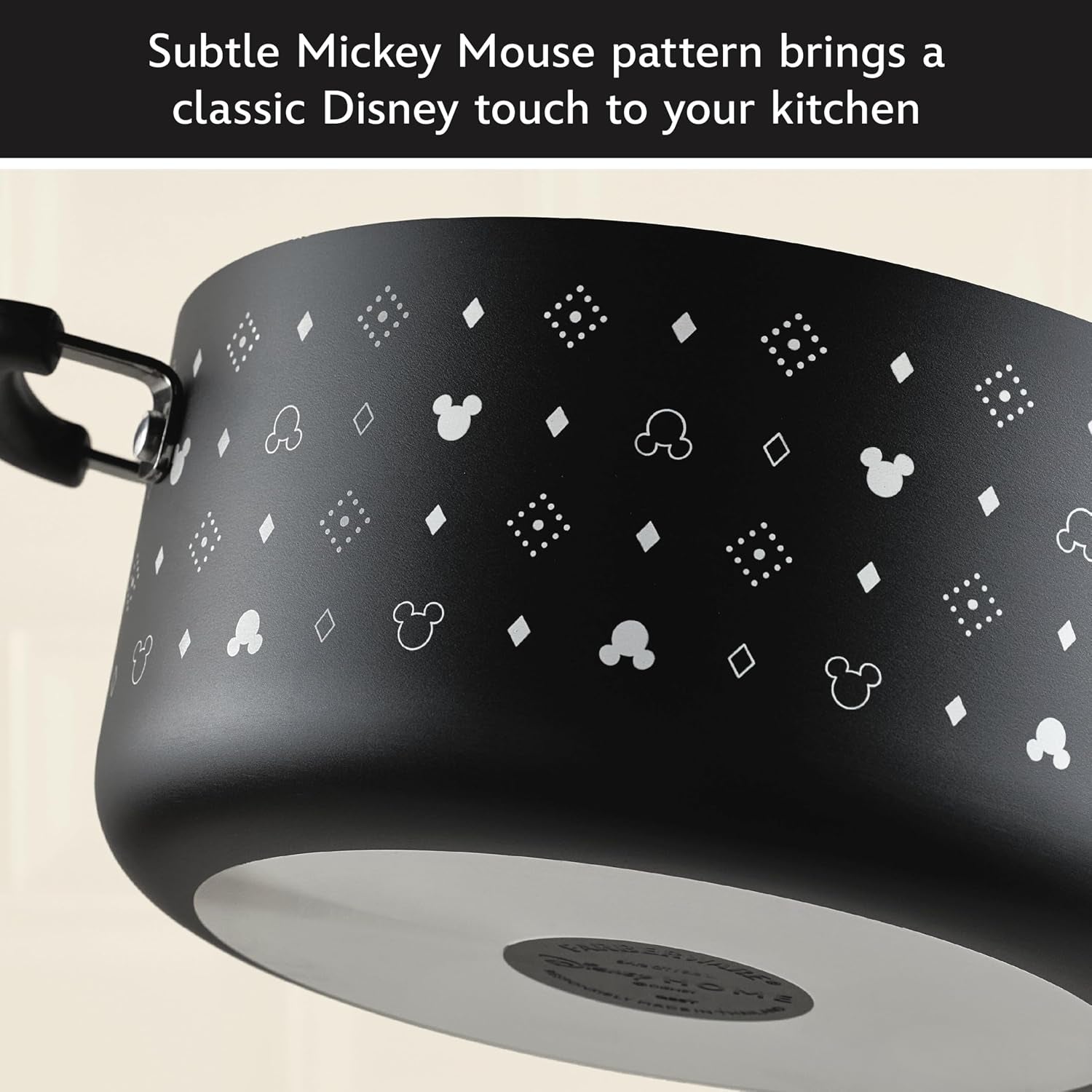 disney-monochrome-ceramic-nonstick-cookware-pots-and-pans-with-baking-bakeware-cookie-pan-and-kitchen-cooking-tool-set-dishwasher-safe-8-piece-cookware-set-black