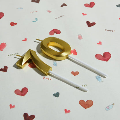 70Th Birthday Candles,Gold Number 70 Cake Toppers,70Th Birthday Decorations for Party Decoration2