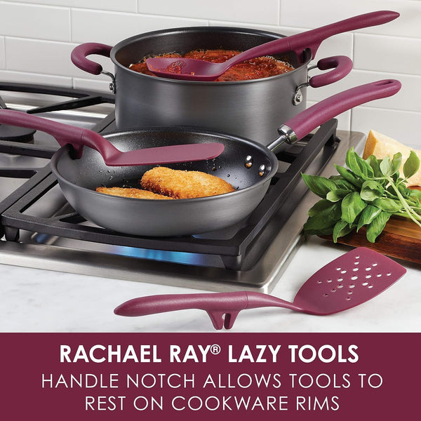 47916 3-Piece Lazy Tool Nylon Slotted Turner Set, Burgundy3