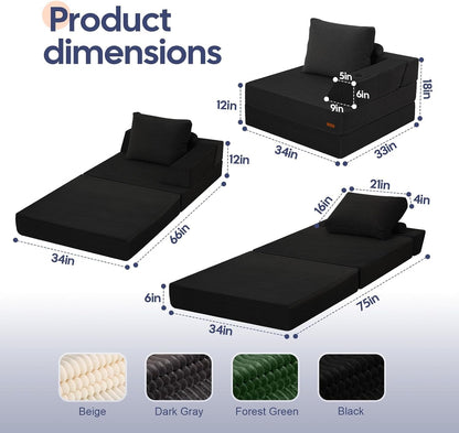Folding Sofa Bed, Foldable Couch for Bedroom2