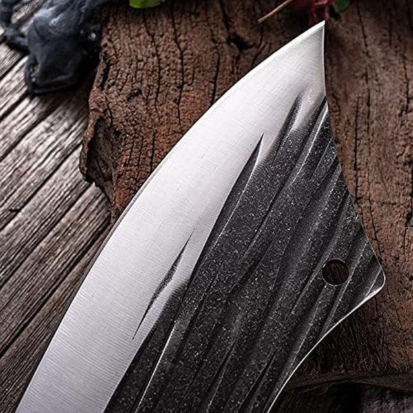 Meat Cleaver, 5Cr15 Stainless Steel Axe Butcher Cutter Handmade Household Kitchen Knife Fish Meat Cleaver Cutting Forged Chopping Knife Cleaver Knife,By6