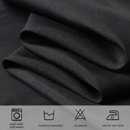 8 Pack 60 X 102 Inch Black Tablecloths for 6 Foot Rectangle Tables | Wrinkle Resistant, Washable, Polyester Fabric, Rectangular Table Cloth for Dining Banquet Wedding Party5