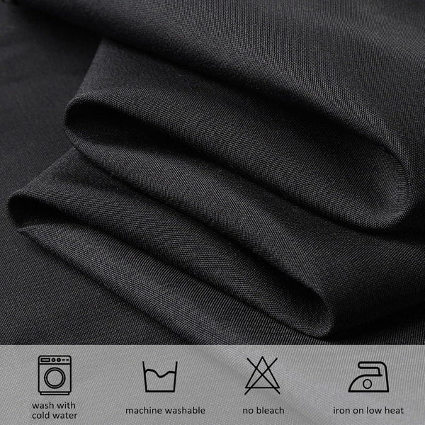 8 Pack 60 X 102 Inch Black Tablecloths for 6 Foot Rectangle Tables | Wrinkle Resistant, Washable, Polyester Fabric, Rectangular Table Cloth for Dining Banquet Wedding Party5