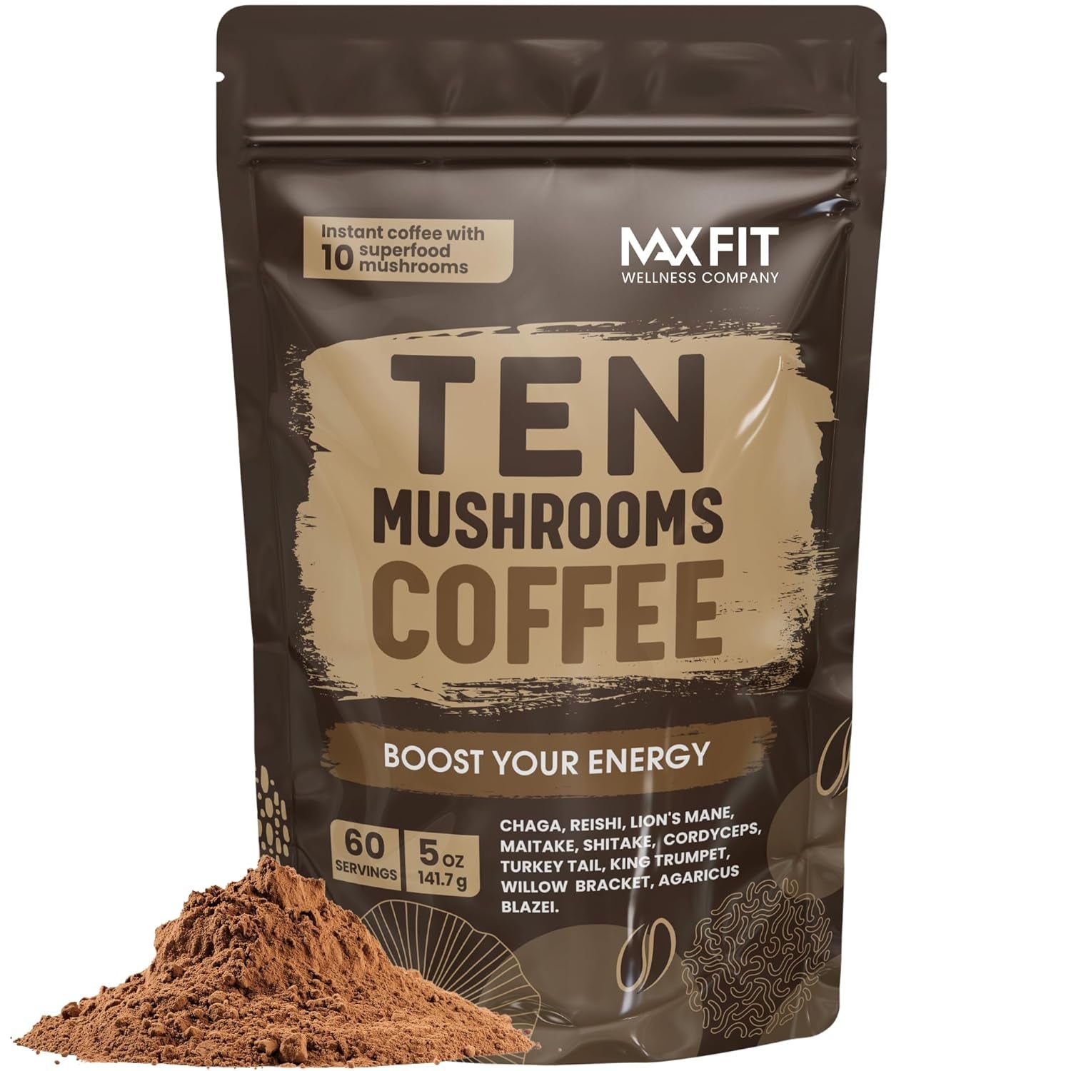 mushroom-coffee-60-servings-10-mushrooms-lion-s-mane-cordyceps-turkey-tail-other-mixed-with-gourmet-arabica-instant-immune-boosting-coffee-for-focus-gut-health-support