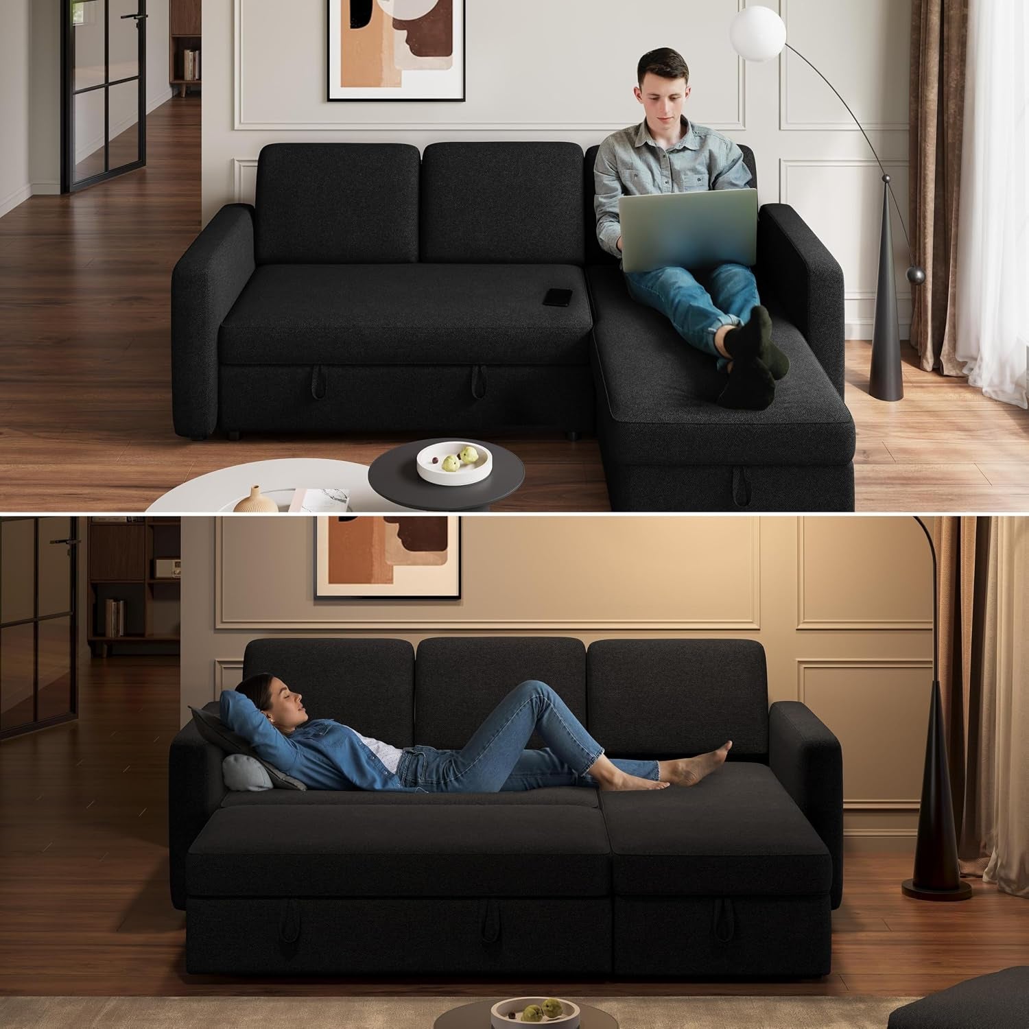 l-shaped-pull-out-sectional-sofa-bed-with-storage-black